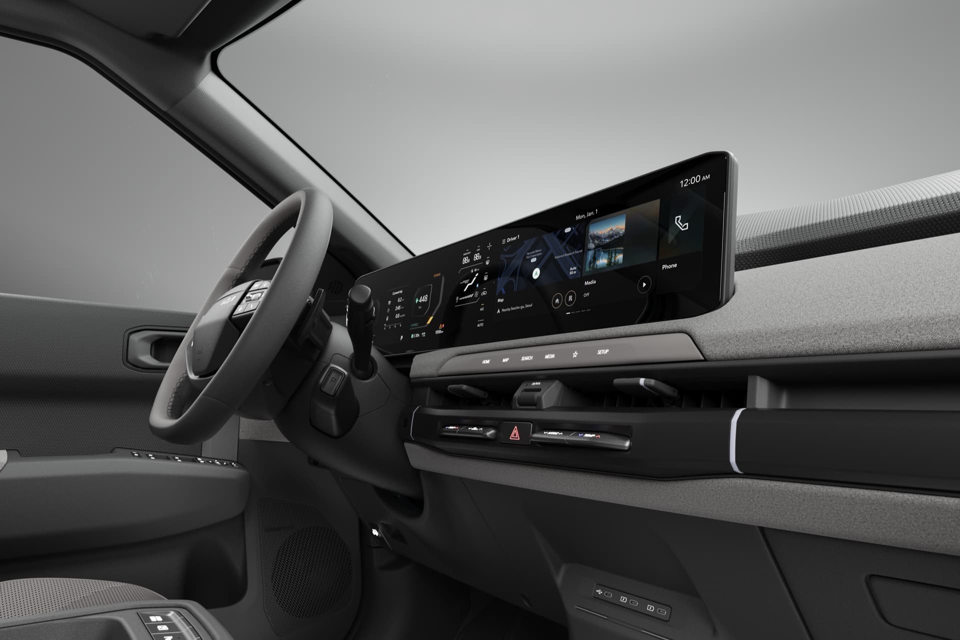 Pantalla de navegación conectada de Kia